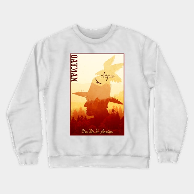 Oatman Arizona wild west town Crewneck Sweatshirt by The Owlhoot 